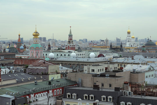 View on the center of Moscow