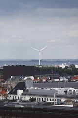 Fototapeta na wymiar Eolienne à Copenhague, Danemark