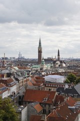 Fototapeta na wymiar Panorama de Copenhague, Danemark