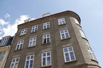 Fototapeta na wymiar Immeuble à Copenhague, Danemark 