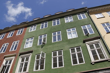 Fototapeta premium Façade d'immeuble à Copenhague, Danemark