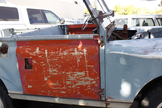Scratches of a car body