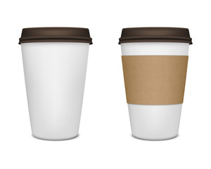 Paper coffee cup set