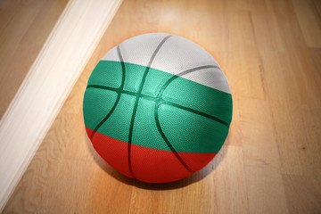basketball ball with the national flag of bulgaria