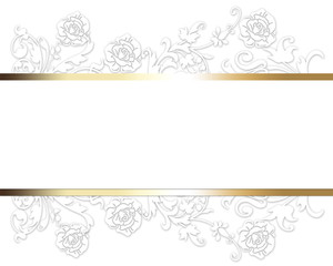 Vintage card with floral textures