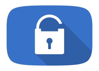 padlock flat design modern icon