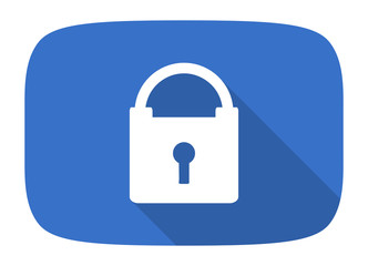 padlock flat design modern icon