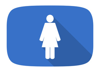 female flat design modern icon