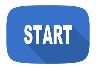 start flat design modern icon