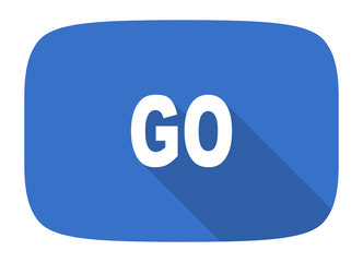 go flat design modern icon