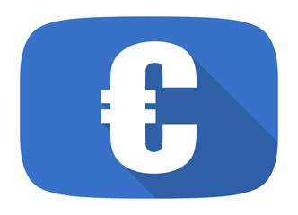 euro flat design modern icon