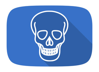 skull flat design modern icon