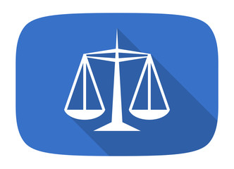 justice flat design modern icon