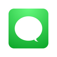 Vector modern chat icon. Bubble speech