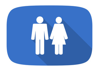 couple flat design modern icon