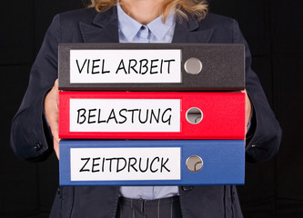 Viel Arbeit Belastung Zeitdruck