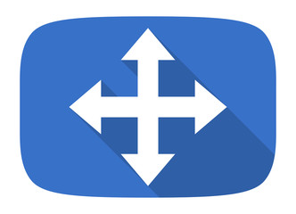 Fototapeta premium arrow flat design modern icon