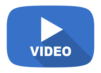 video flat design modern icon