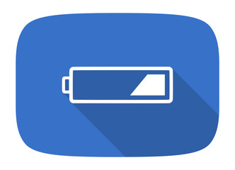 battery flat design modern icon