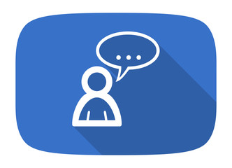 forum flat design modern icon