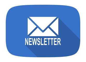newsletter flat design modern icon