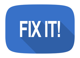 fix it flat design modern icon