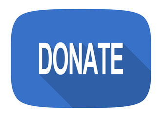 donate flat design modern icon