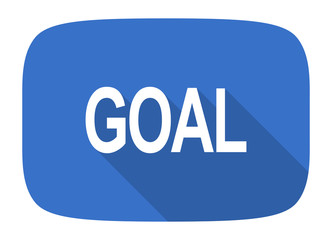 goal flat design modern icon