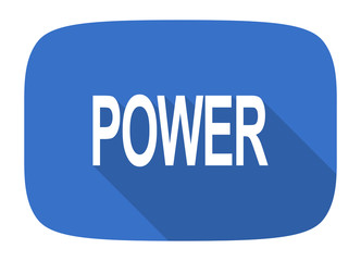 power flat design modern icon