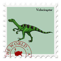 Fototapeta premium stamp with animal