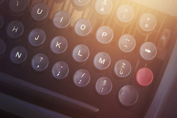 vintage typewriter detail