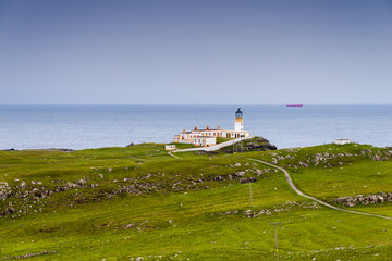 Fototapeta na wymiar Neist Point lighthouse, isle of Skye, Scotland