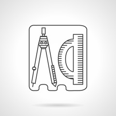 Line vector icon geometry