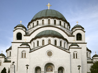 Fototapeta na wymiar Church of Saint Sava in Beograd