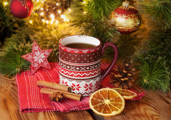 Christmas tea cup