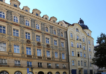 Malerische Häuser in Prag