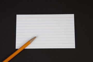 Pencil and Notecard