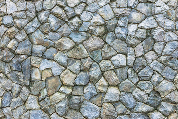 Stone wall Texture of different forms stones similar to wall