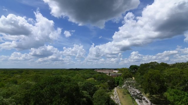 Time lapse jungle and Mayan ruins