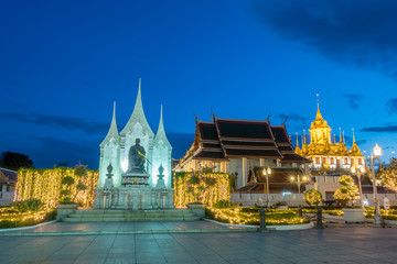 Fototapeta premium Old town square and metallic castle in Bangkok