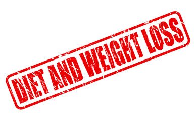 DIET AND WEIGHT LOSS red stamp text