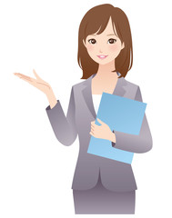 スーツを着た女性　ビジネス