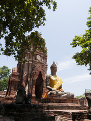 Obraz premium Wat Mahatat, Ayutthaya Thailand.
