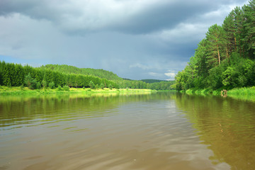 Hay River. Russia, South Ural.