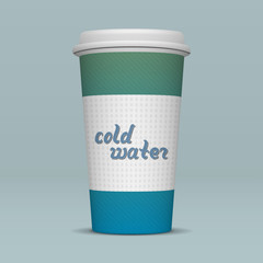 Paper Cup of cold Water
