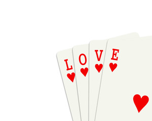 Poker "Love" words.