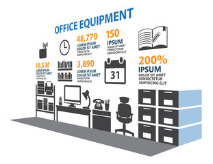 Office icon Set Infographic