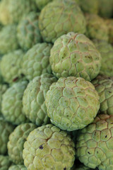 Custard apple or sugar apple in market.