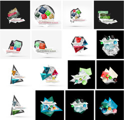 Set of various universal geometric layouts
