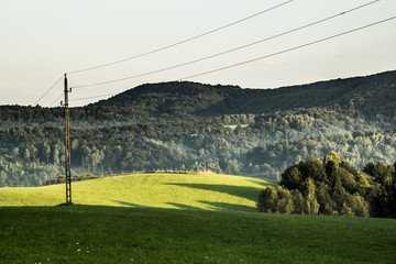 An incredible panorama from the Bieszczadys mountains.